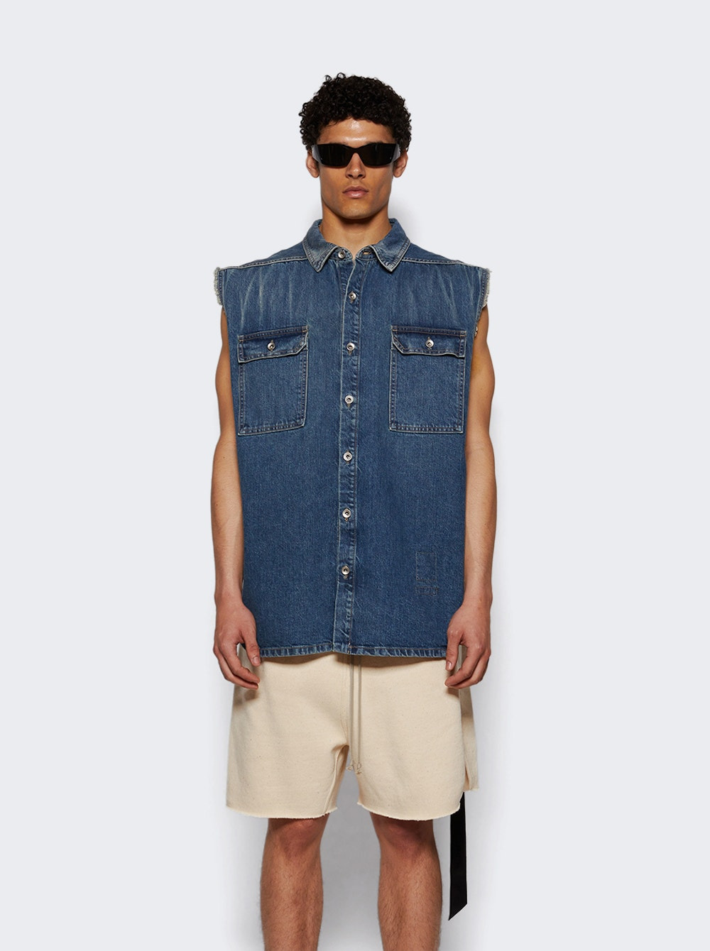 Sl Tommy Jumbo Outershirt Washed Indigo - 2