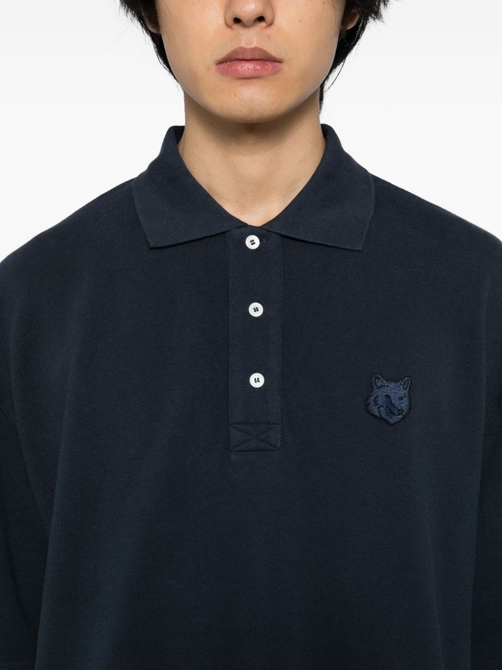 Bold Fox-Head Patch polo shirt - 4