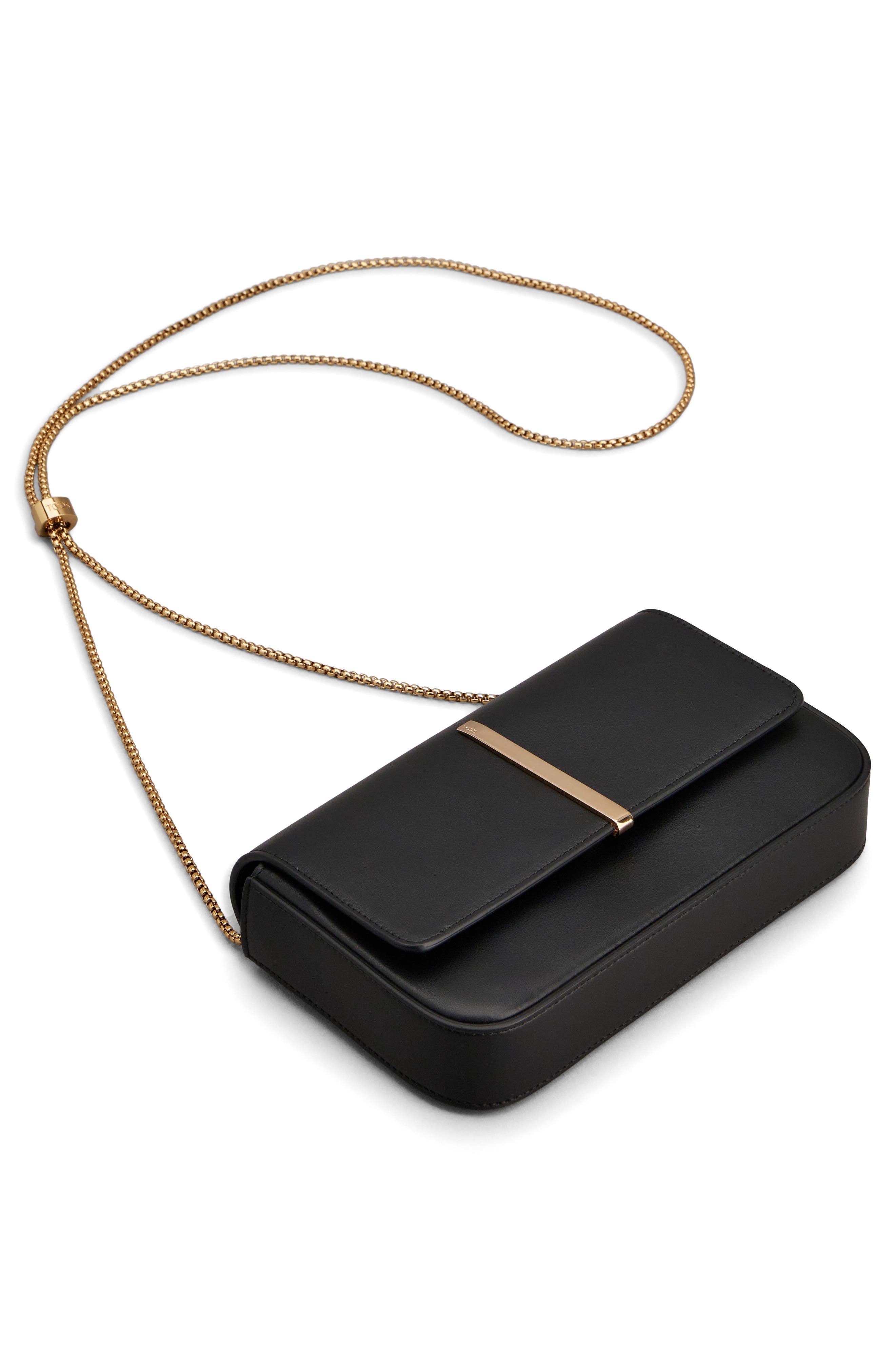 Tod's Mini Leather Flap Bag in Nero at Nordstrom - 6