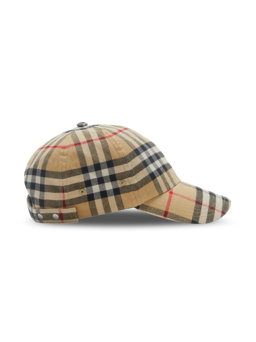 nova-check cotton baseball cap - 3