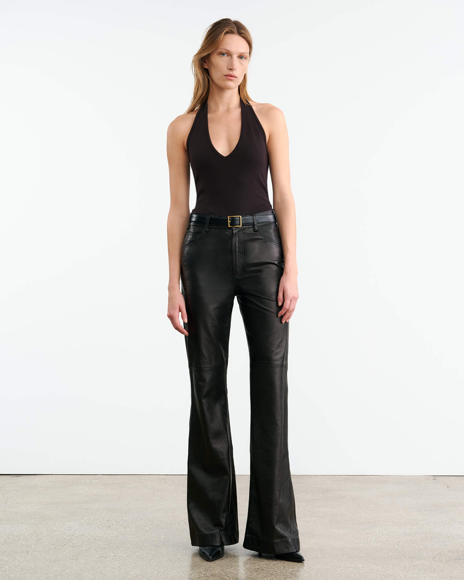 ROE LEATHER PANT - 5