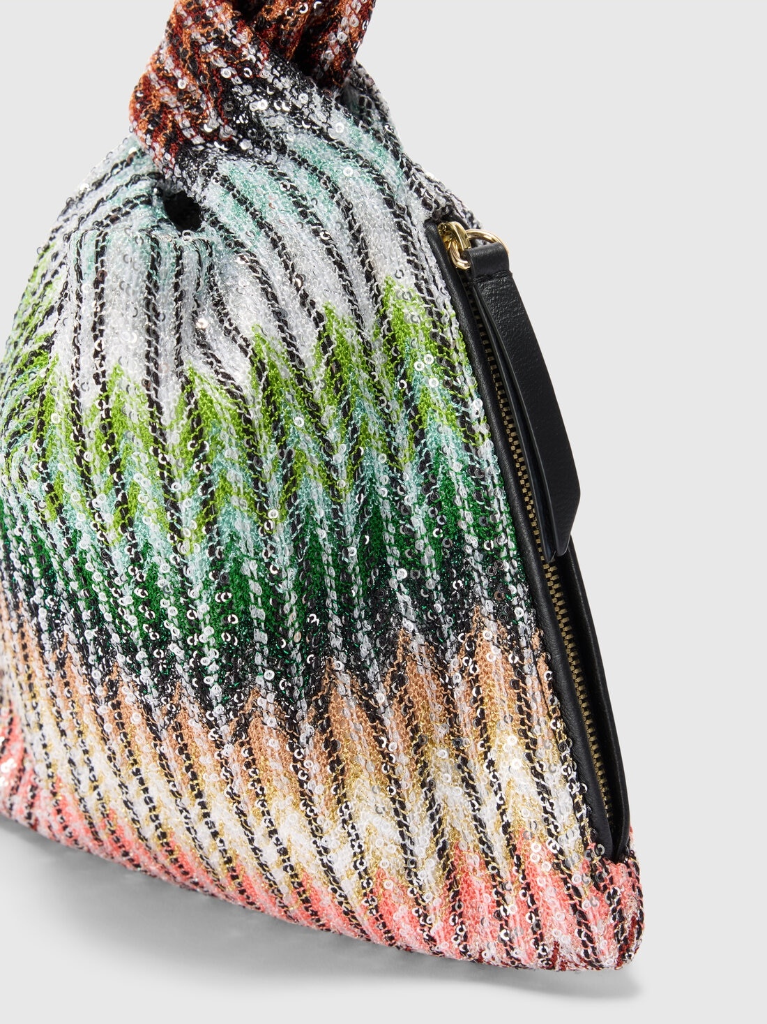 Handbag in zig zag viscose blend - 3