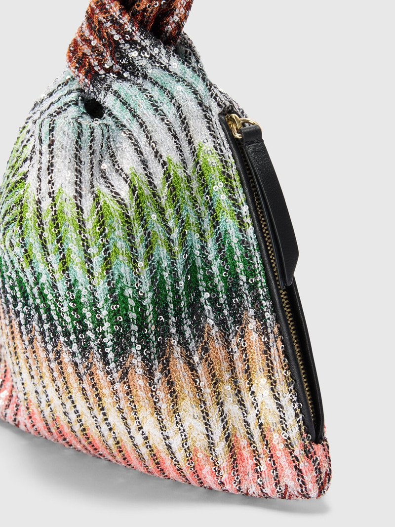 Handbag in zig zag viscose blend 3