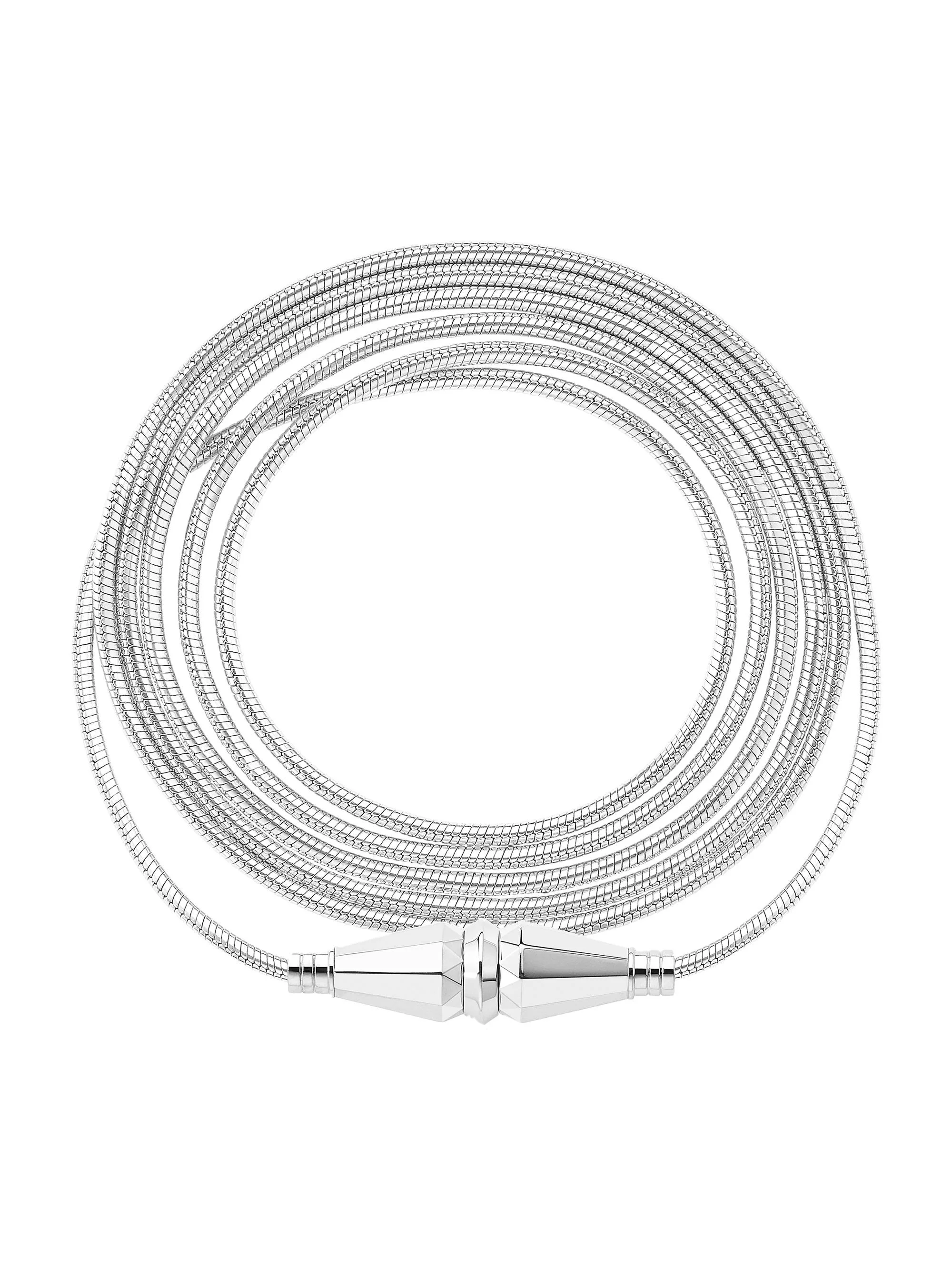 Women's Jack de 18K White Gold Long Cable Necklace - White Gold - 1