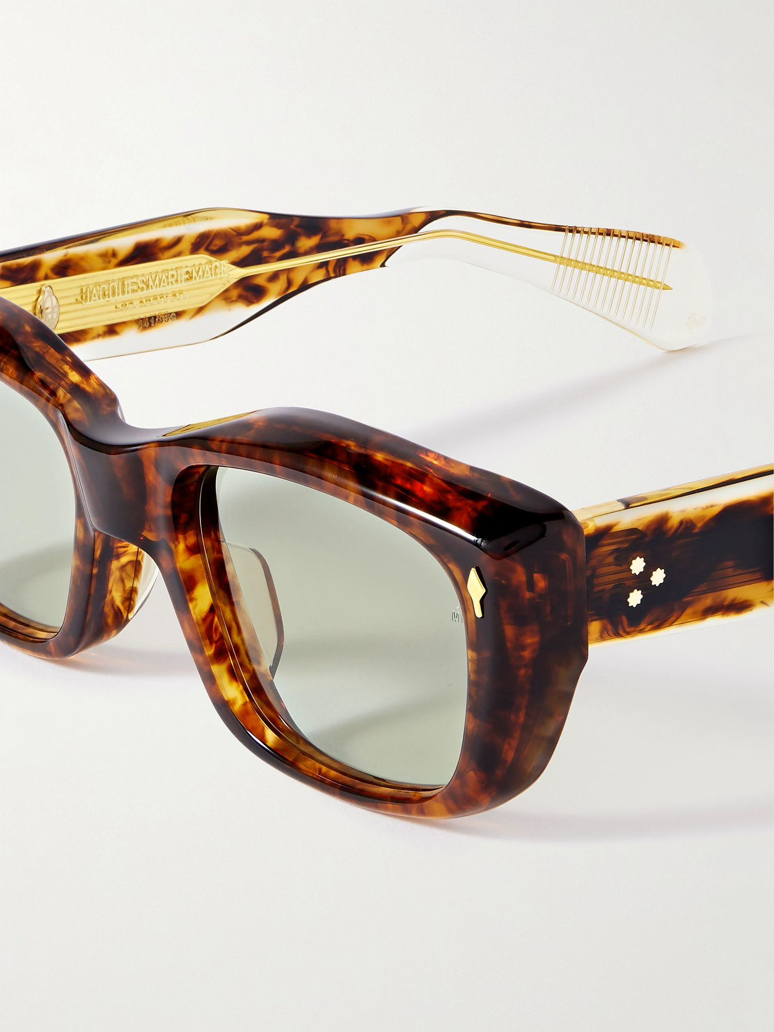 Corniche Square-Frame Tortoiseshell Acetate Sunglasses Tortoiseshell - 3
