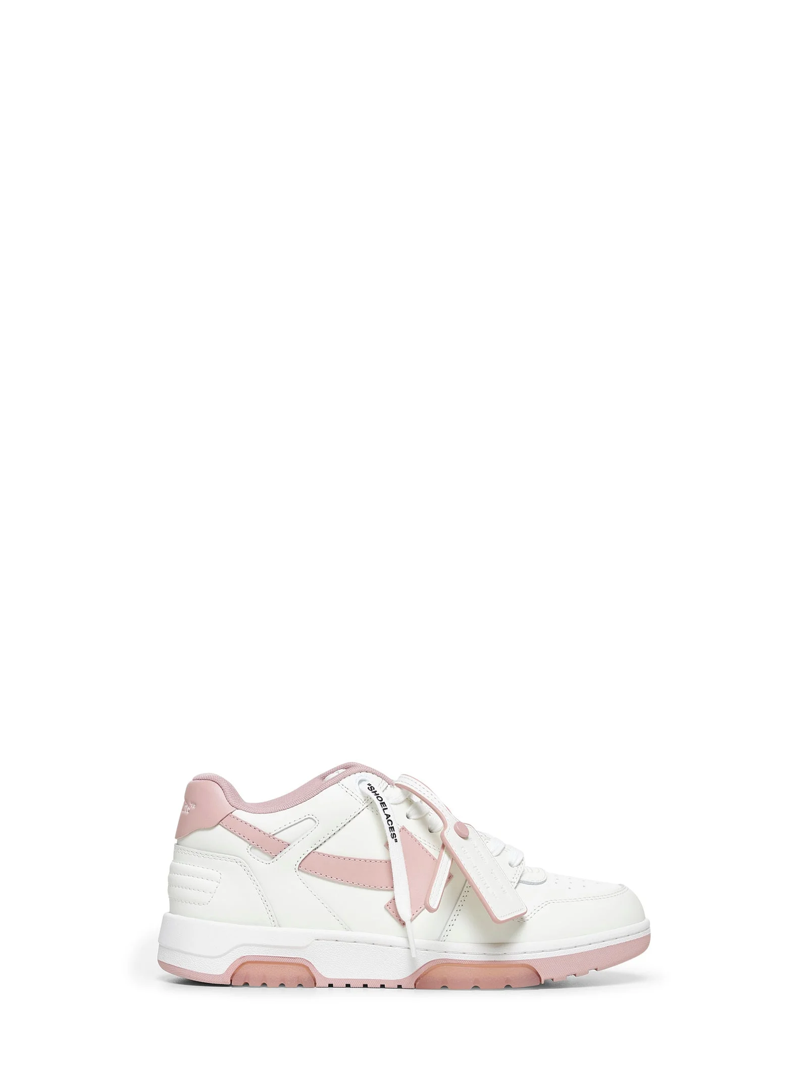 Off White Women White And Pink Out Of Office Sneakers - 1
