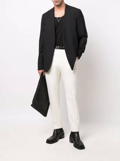 SAINT LAURENT slim-fit pinstripe trousers outlook