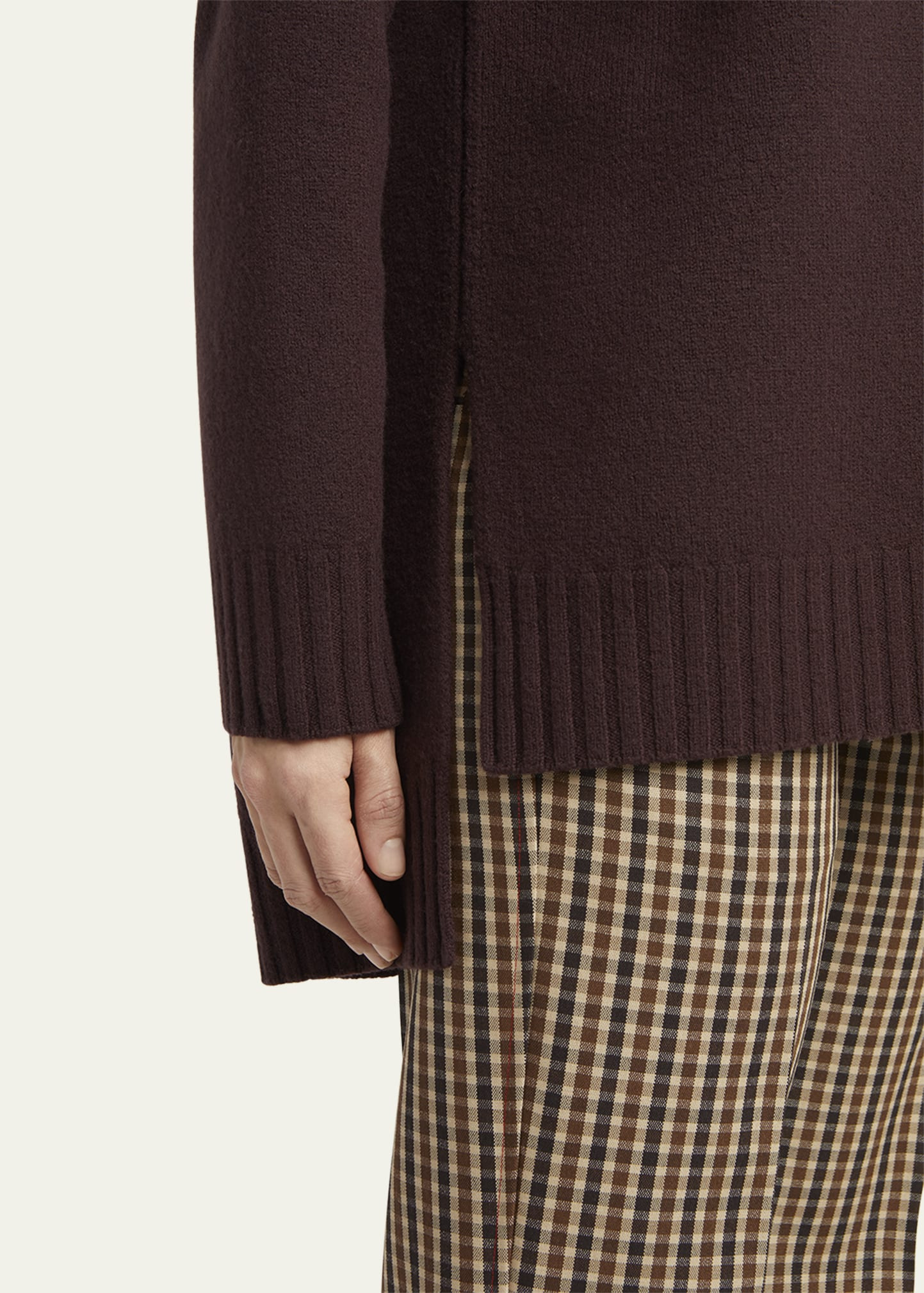 Superfine Merino Wool Oversized Crewneck Sweater - 5