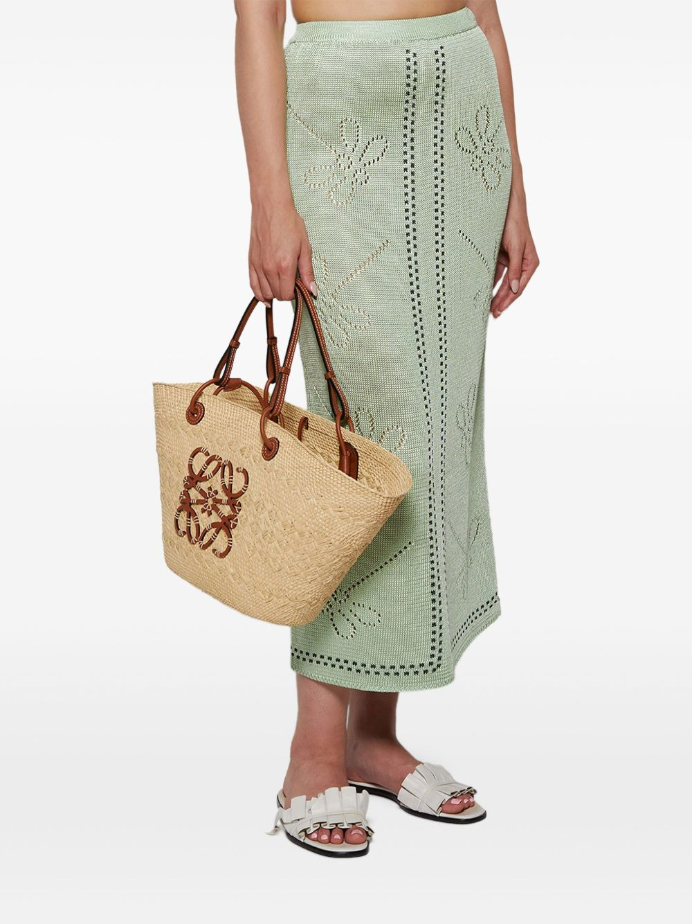 Garden Party dragonfly-pattern knitted skirt - 4