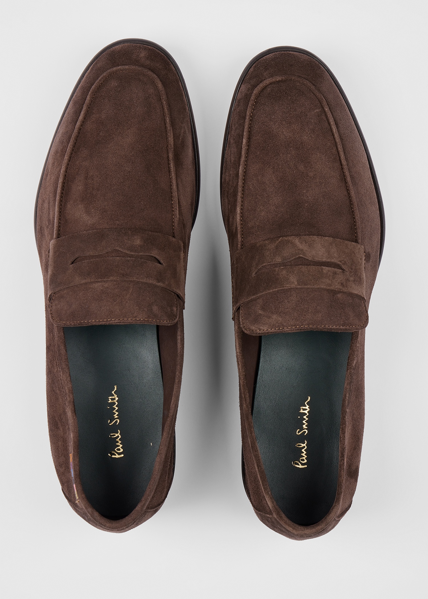 Chocolate Brown Suede 'Figino' Loafers - 5