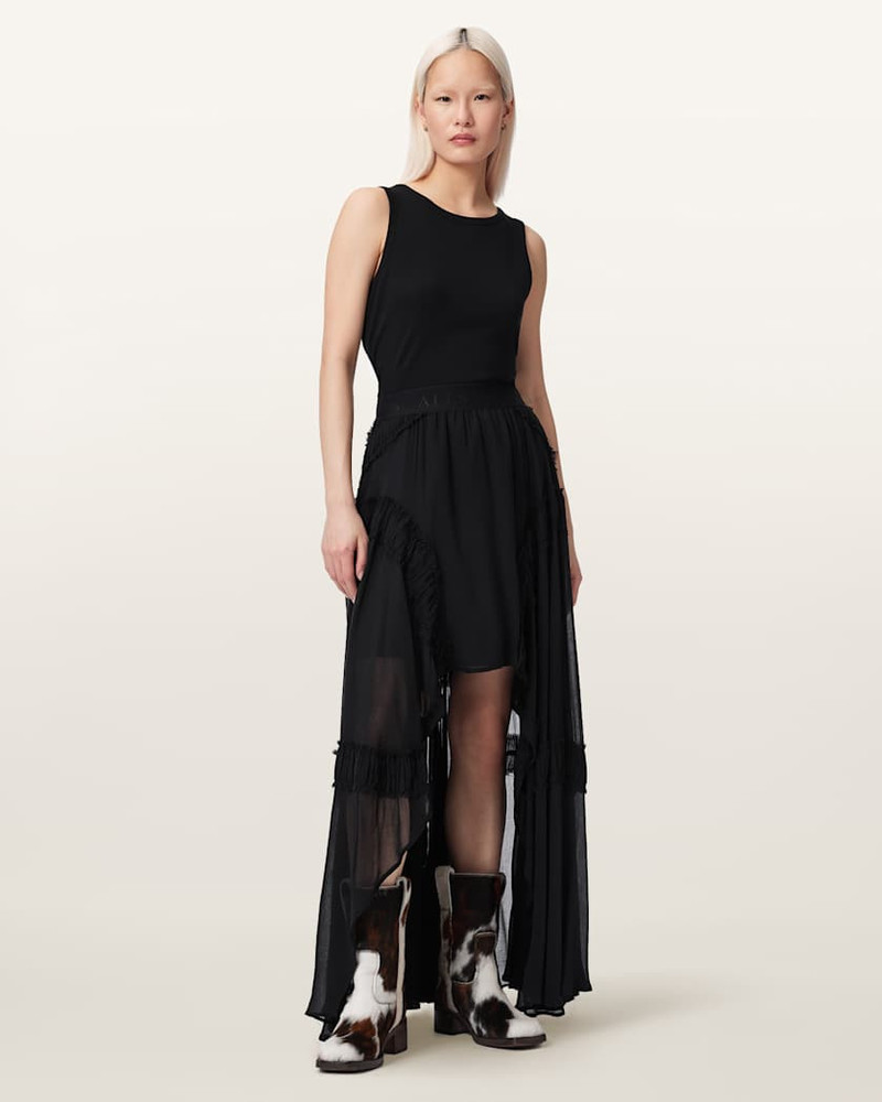 ALLSAINTS DORINA VOLUMINOUS MAXI SKIRT outlook