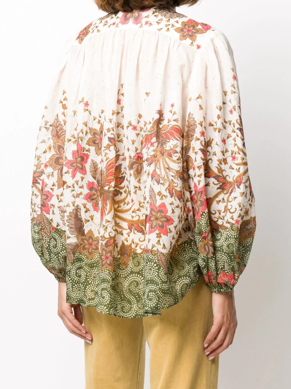 Empire Batik floral-print shirt - 4