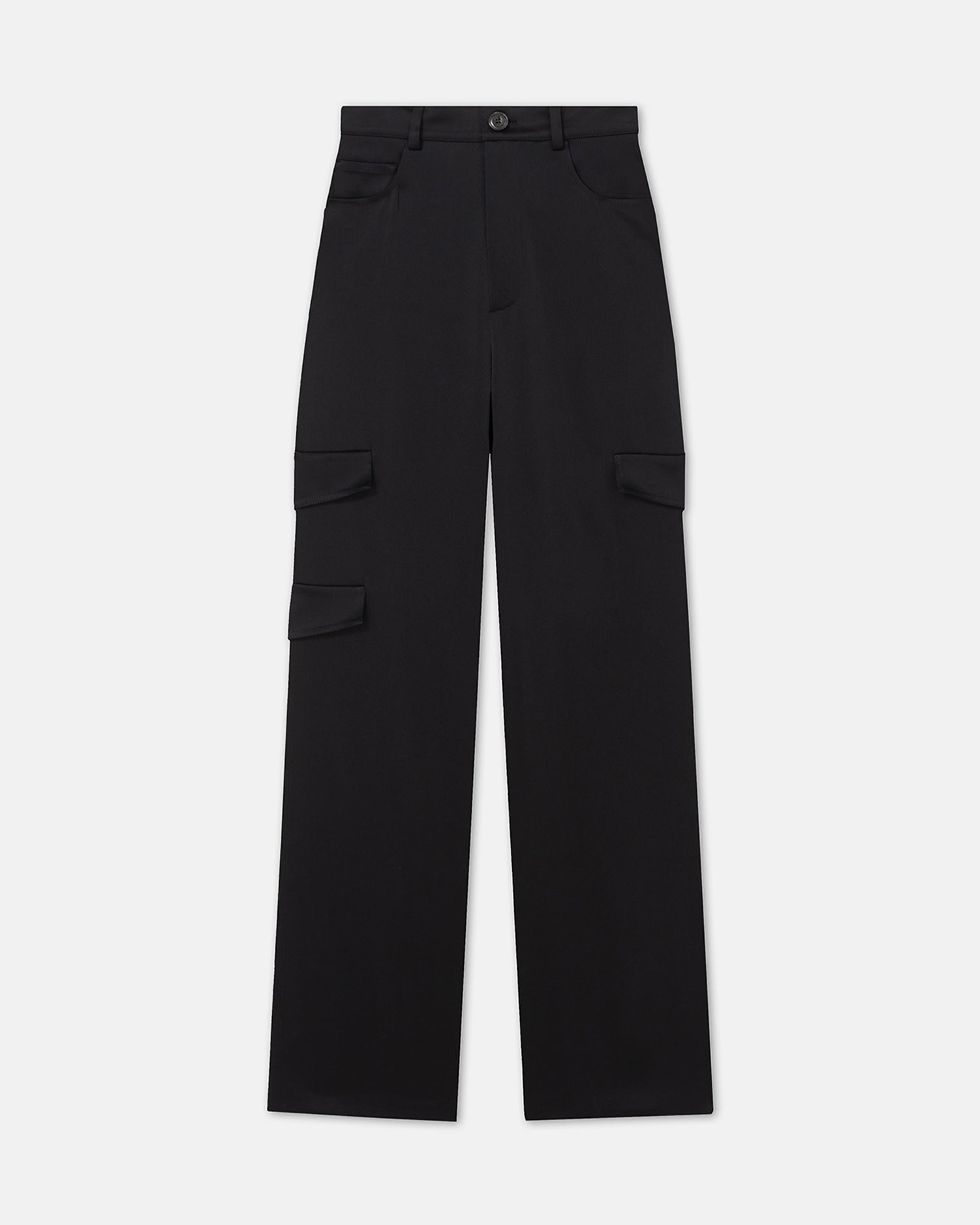 Slip Satin Cargo Pants - 1