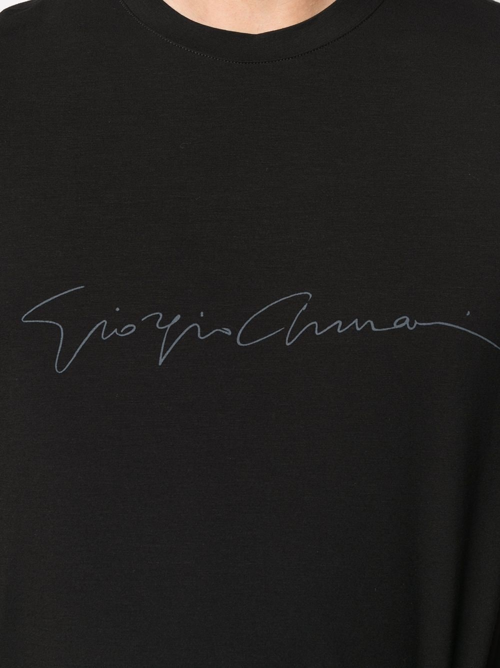 logo-print slim-fit T-shirt - 5
