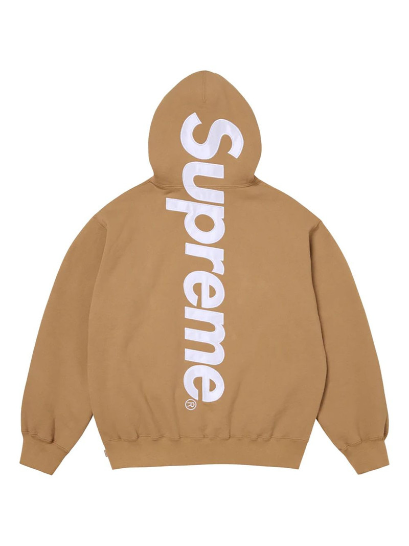 Supreme logo appliqué hoodie outlook
