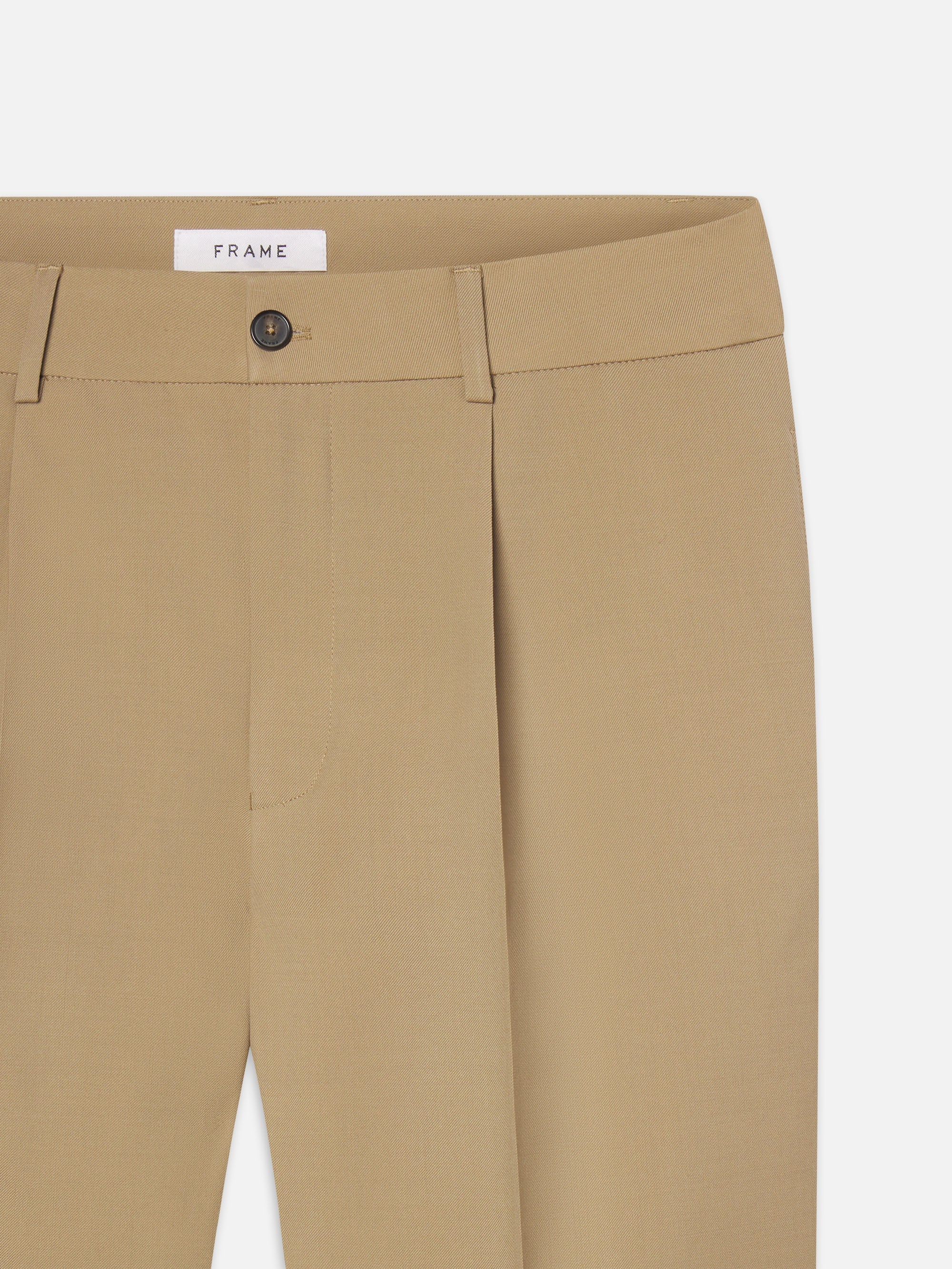 Wide Leg Trousers in Dark Tan - 3
