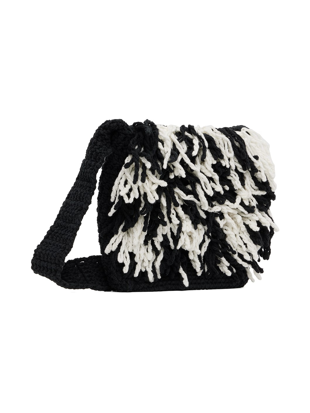 Black Fringed Bag - 2