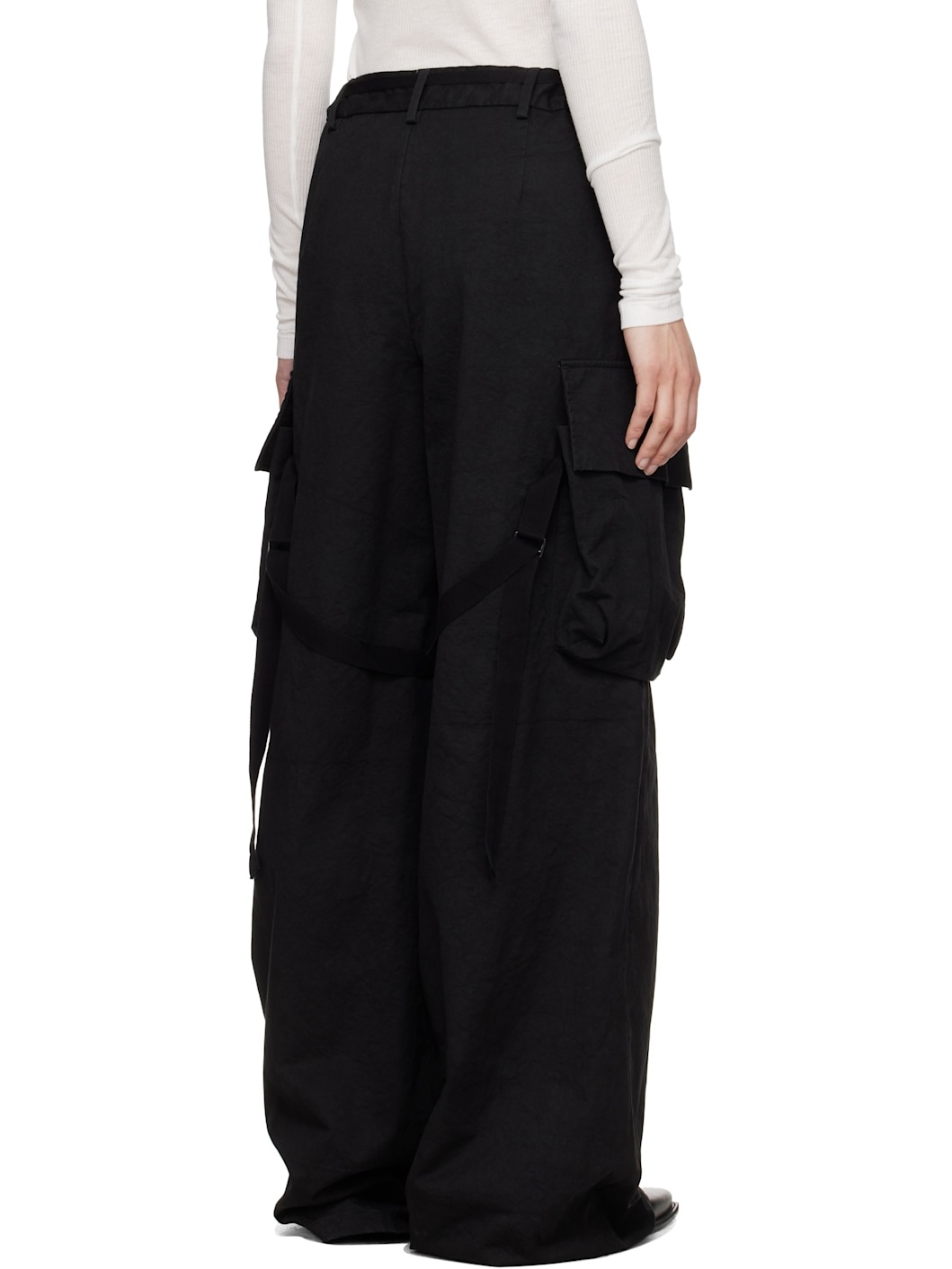 Black Fressa Cargo Pants - 3