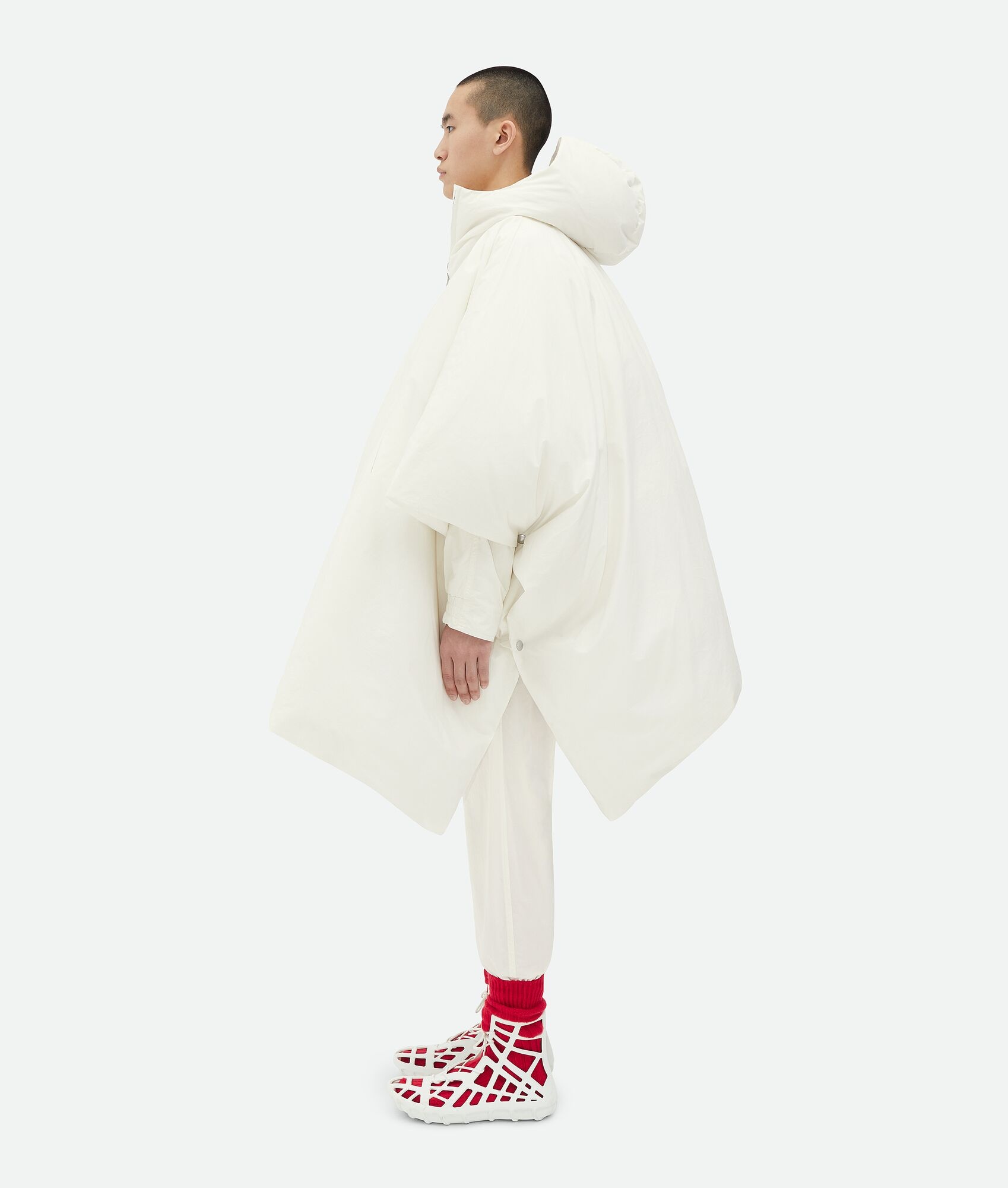 Frosted Poplin Padded Cape - 2