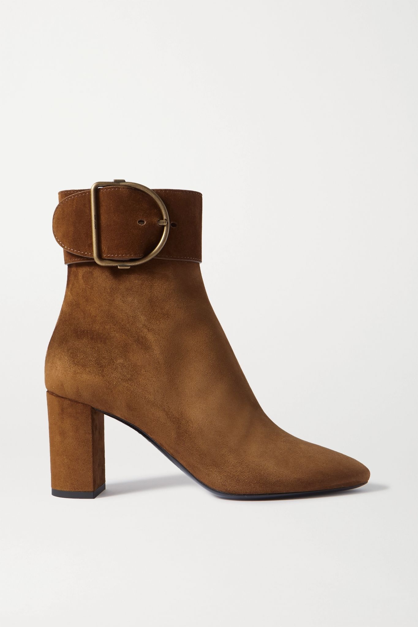 Charlie buckled suede ankle boots - 1