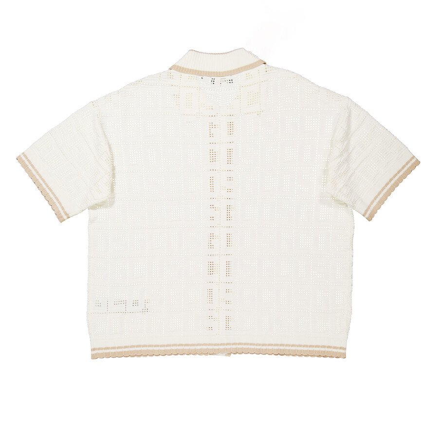 GCDS Short Sleeve Monogram Knit Shirt - 6