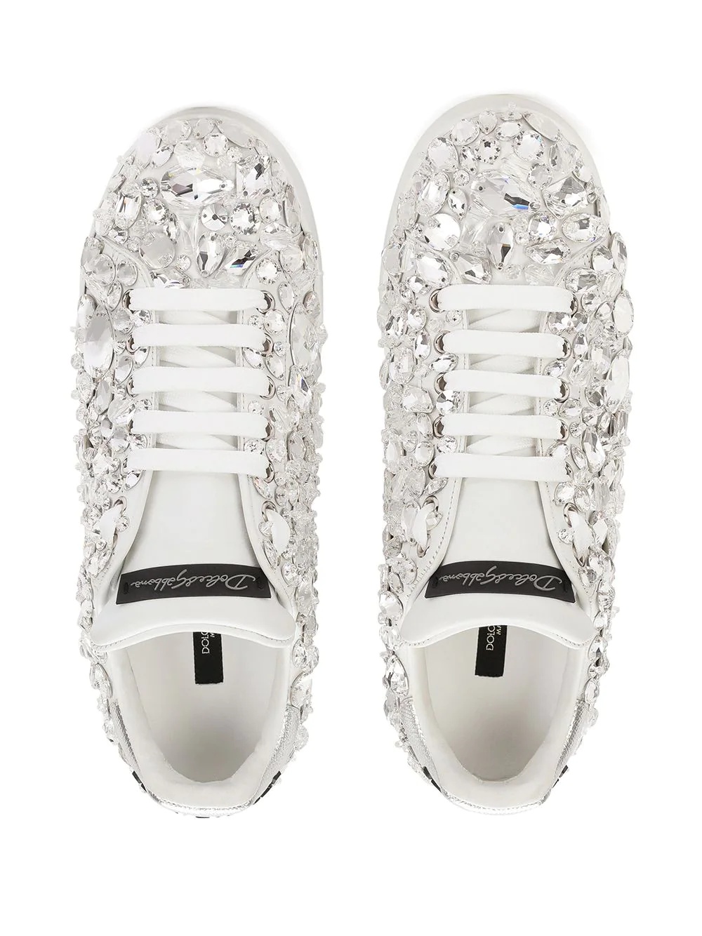 Portofino crystal-embellished sneakers - 4