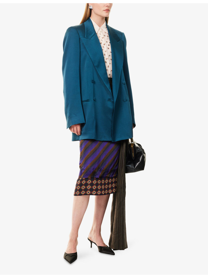 Dries Van Noten Blink Double-Breasted Woven Jacket outlook