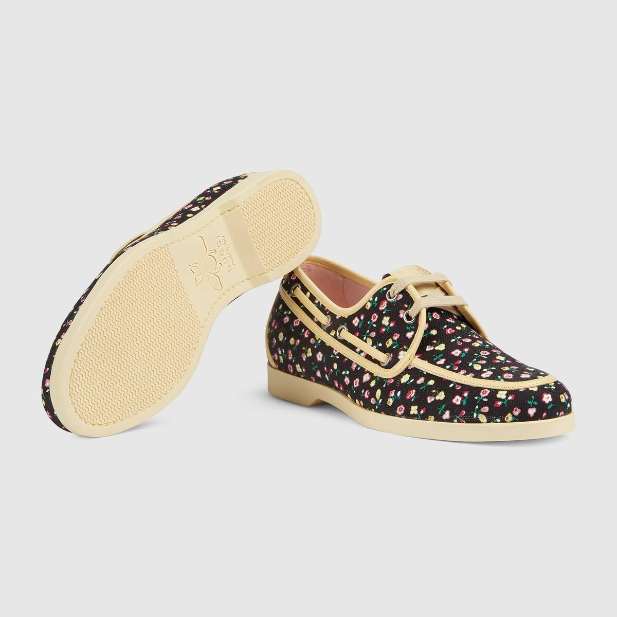 Women's Gucci Liberty floral boat shoe - 5