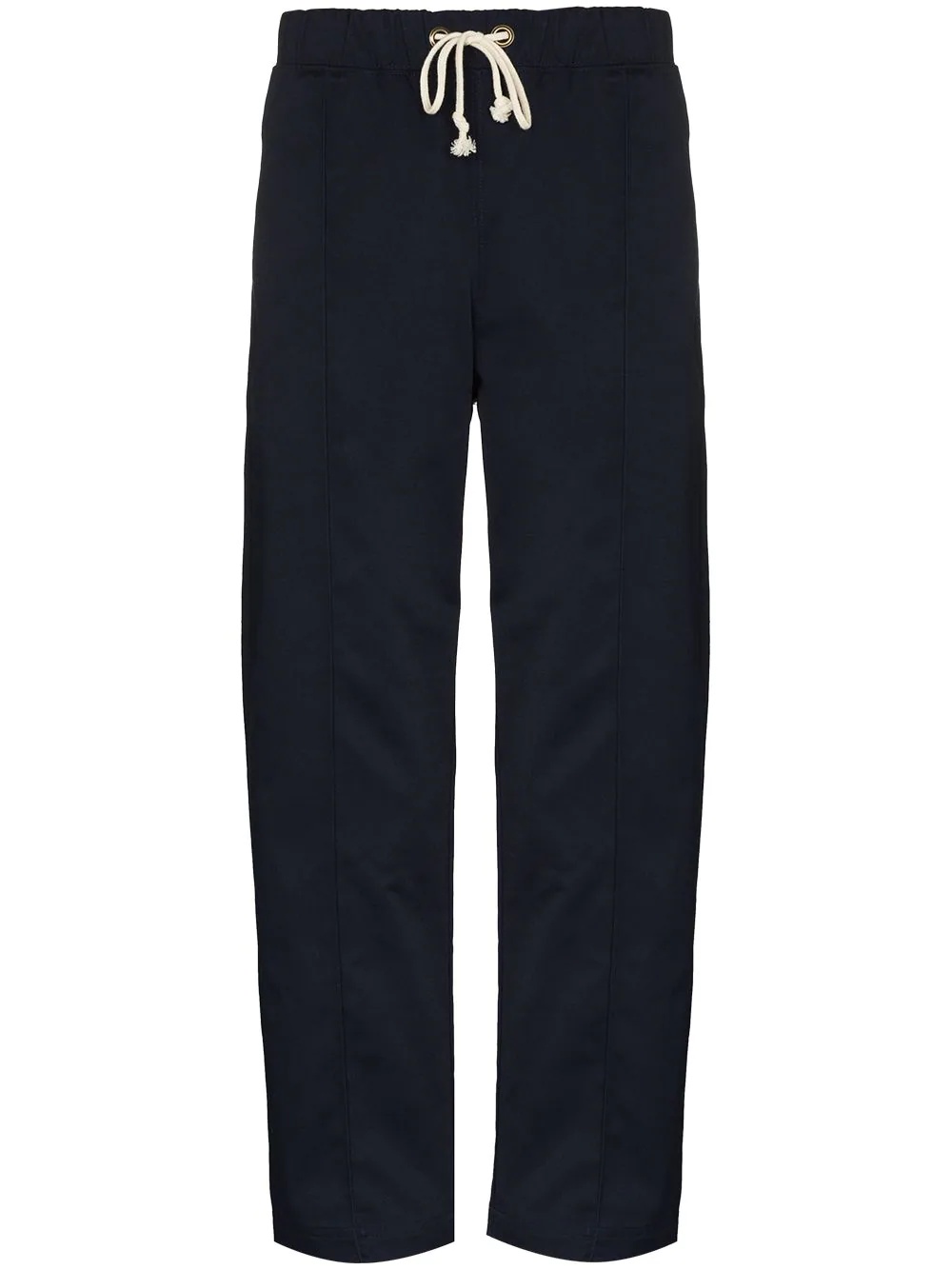 drawstring waist straight trousers - 1