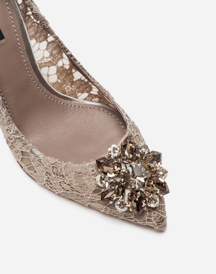 Pump in Taormina lace with crystals - 2