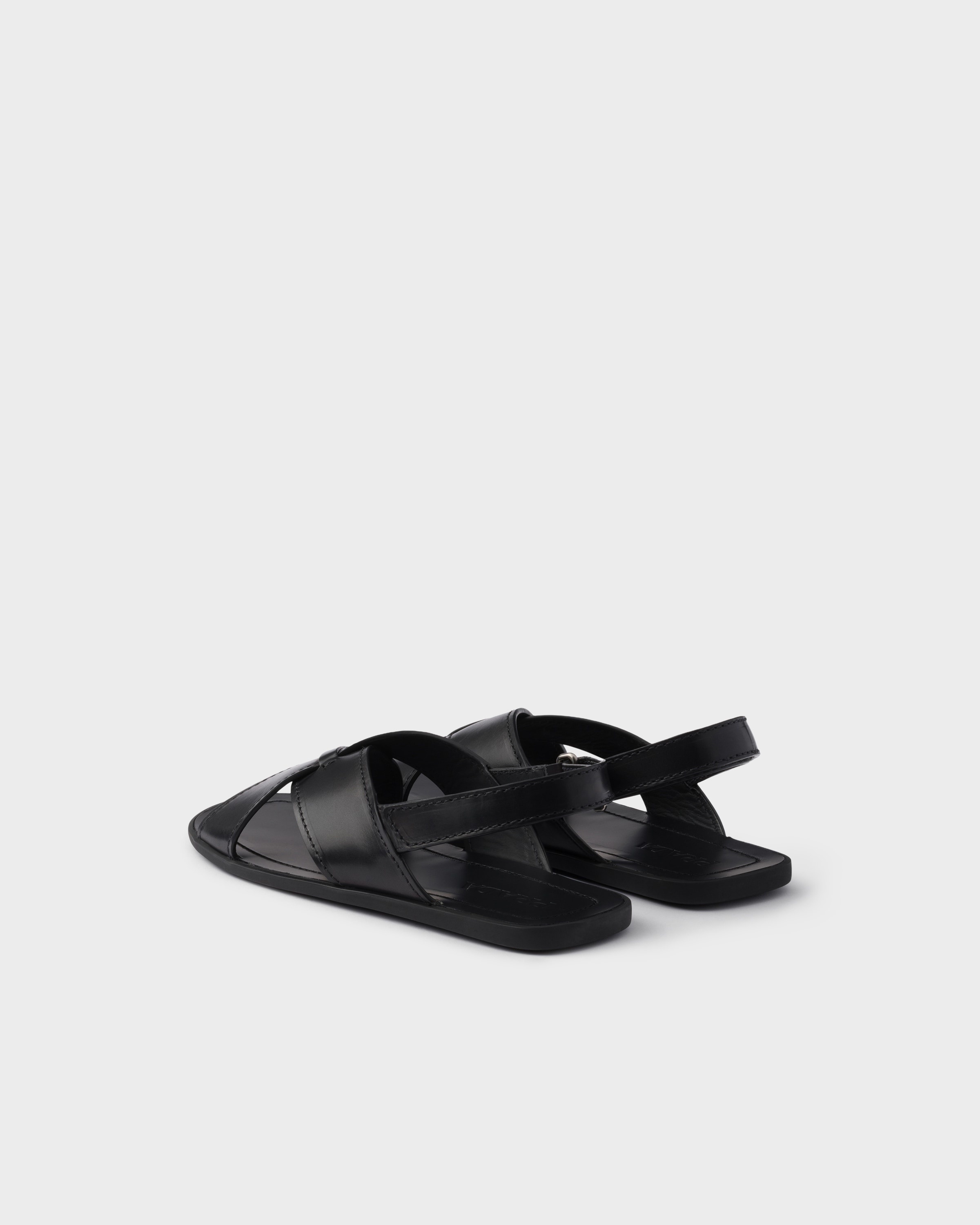 Decò leather crisscross sandals - 5