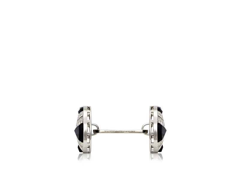 TOM FORD DIAMOND ROUND CUFFLINKS outlook