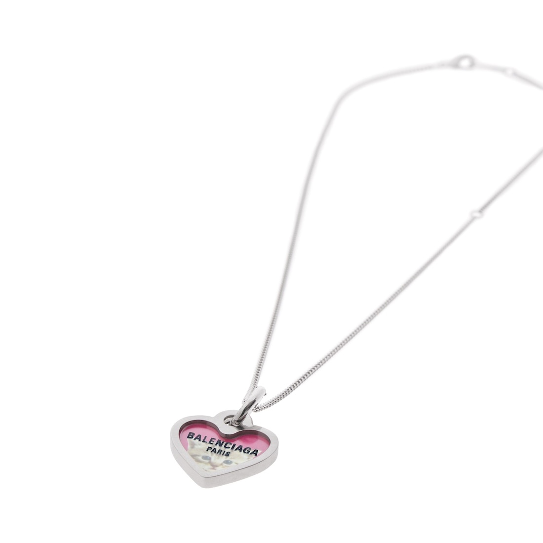 Darling Necklace in Silver/fushia - 3