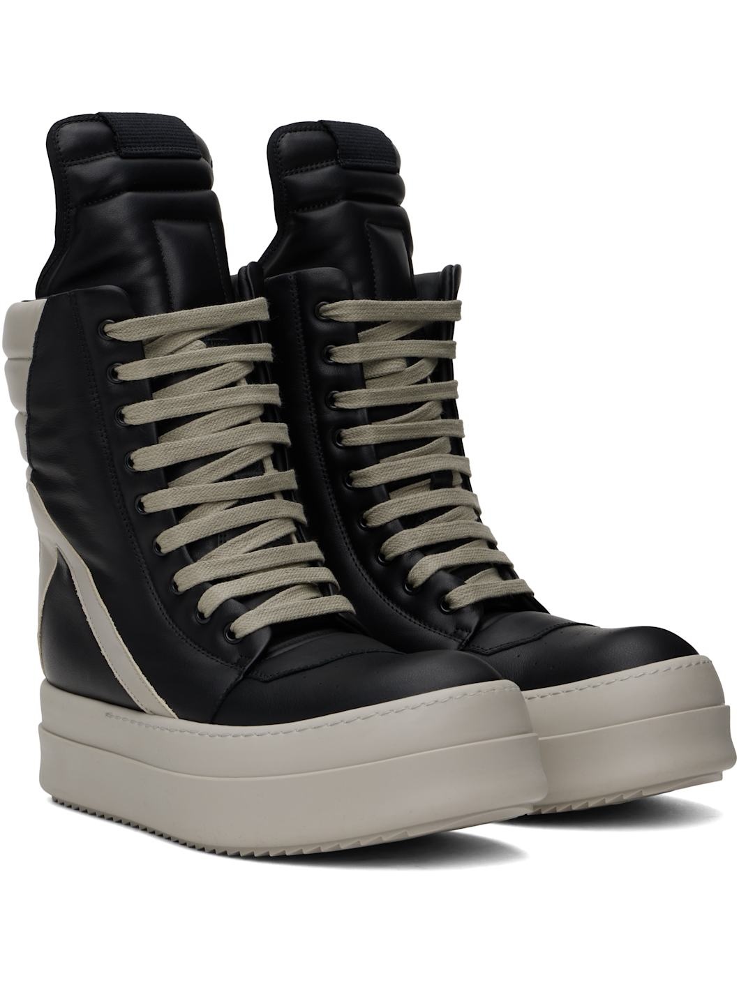 Black & Off-White Porterville Mega Geobasket Sneakers - 4