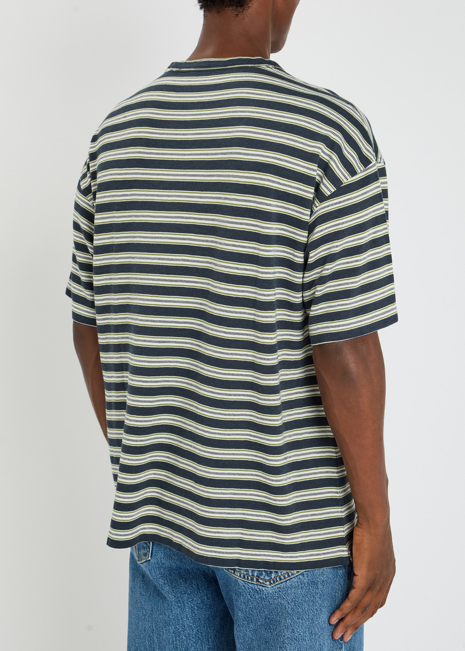 Ymc Striped Cotton-knit T-shirt - 3