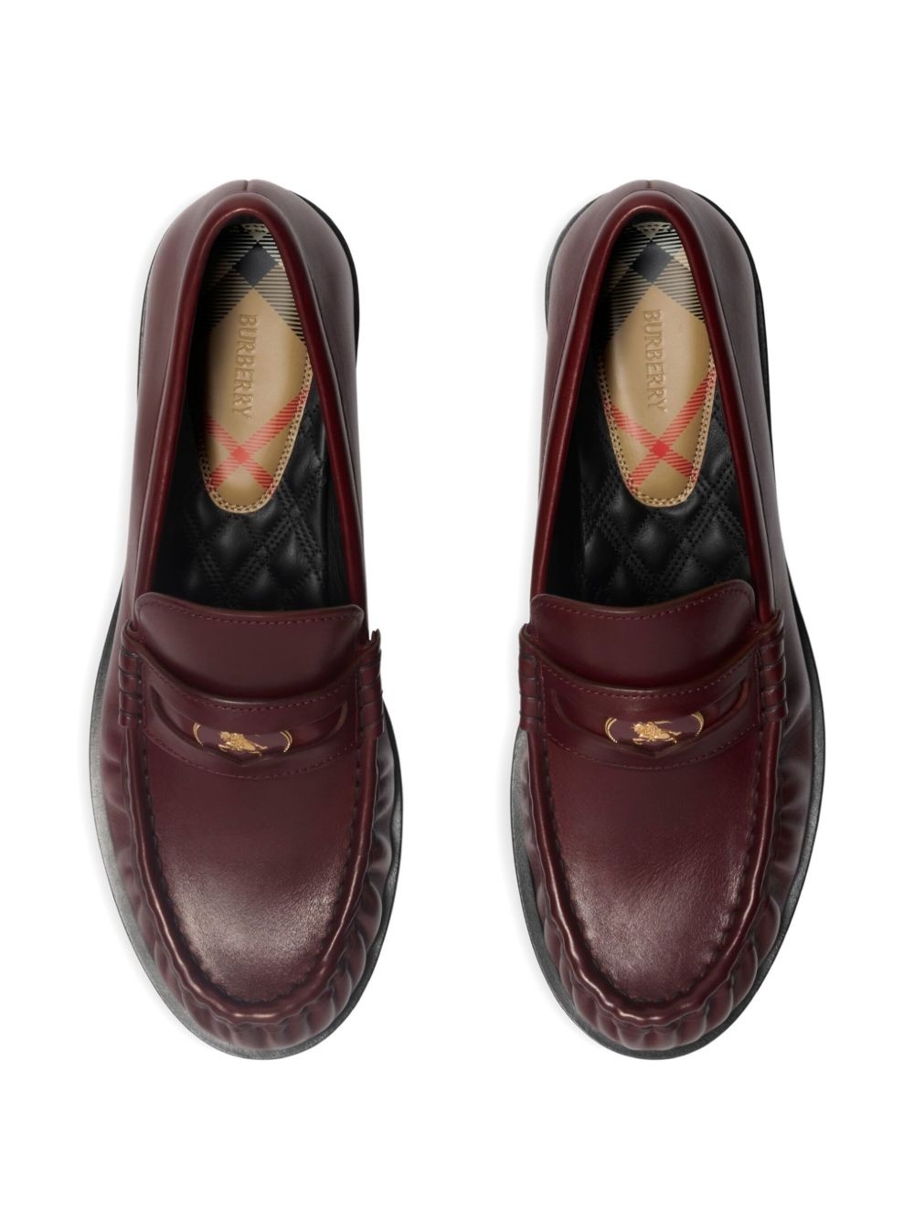 leather cadet loafers - 4
