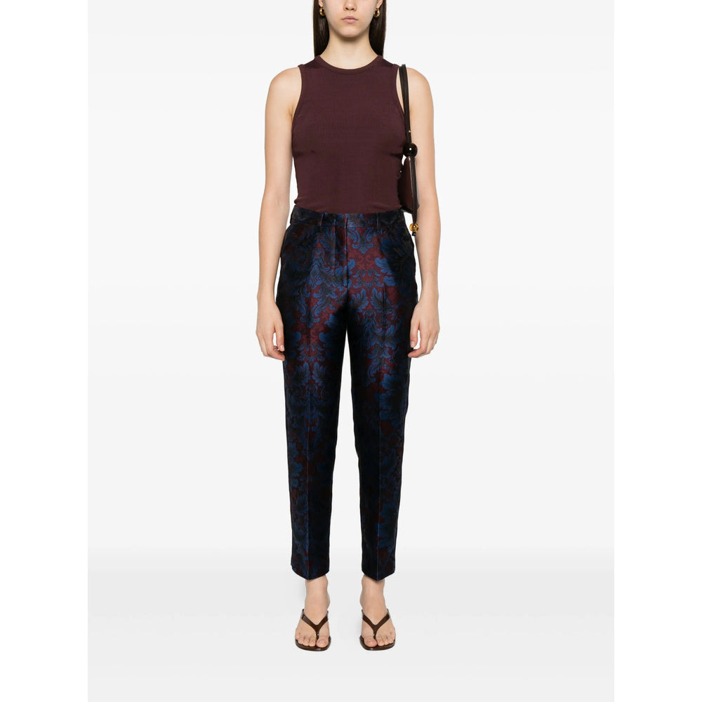 Etro Blue Trousers - Tailored Trousers Women - 5
