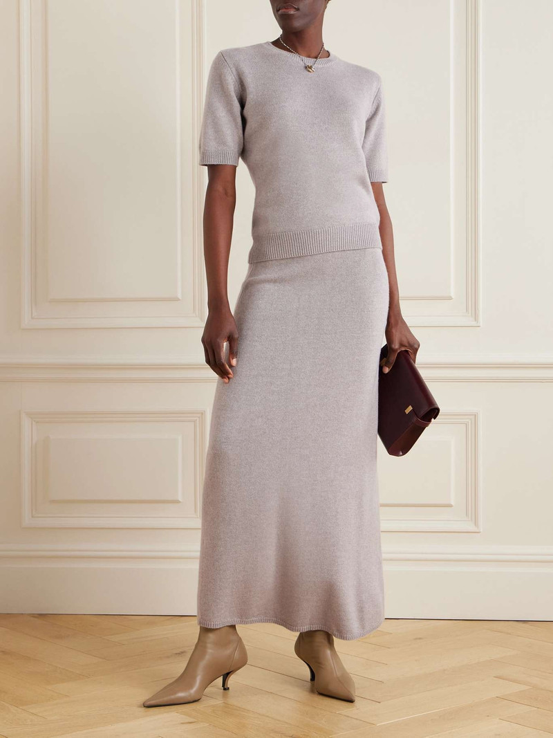 TOVE Nellie cashmere maxi skirt Gray outlook