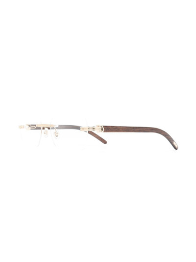 Cartier C de Cartier rectangle-frame glasses outlook