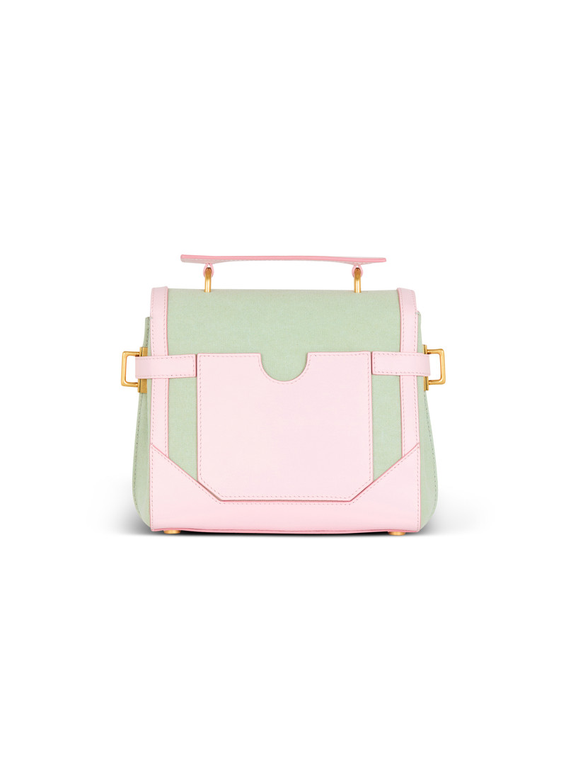 B-Buzz 23 leather and canvas bag 4