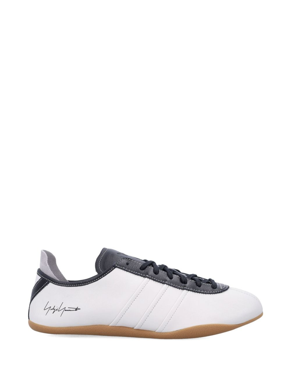 Tokyo leather-panelled lace-up sneakers - 4