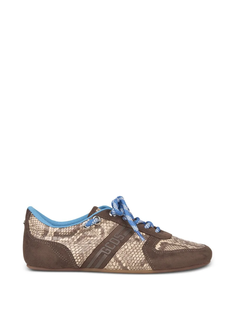 snakeskin-print sneakers - 1