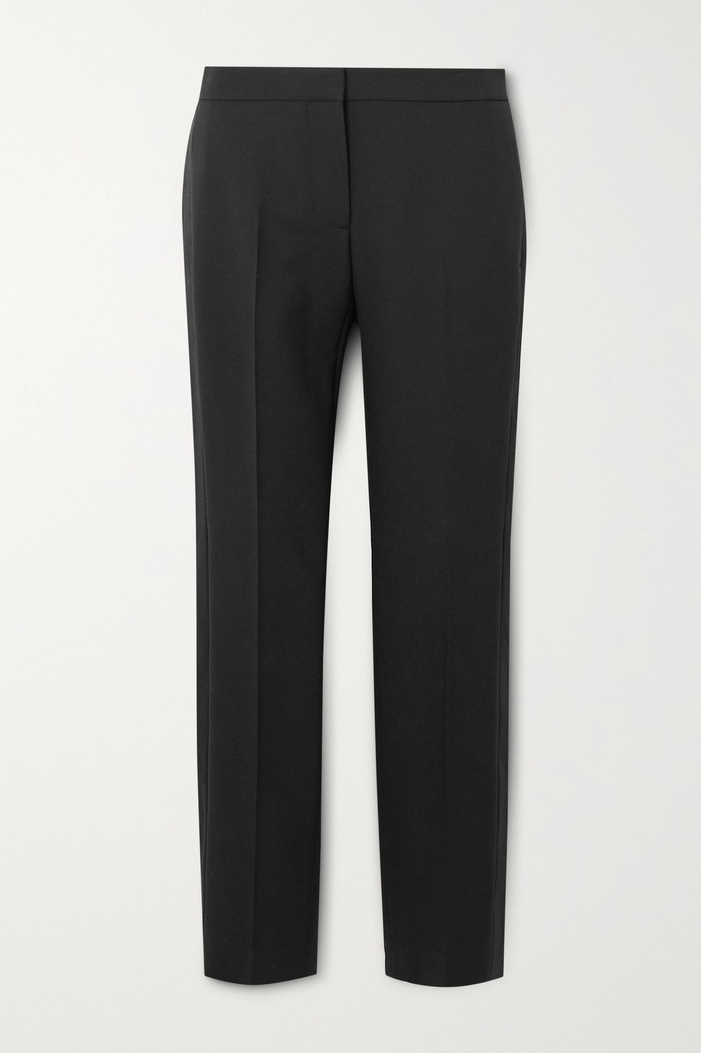 Tuxedo grain de poudre wool-blend tapered pants - 1