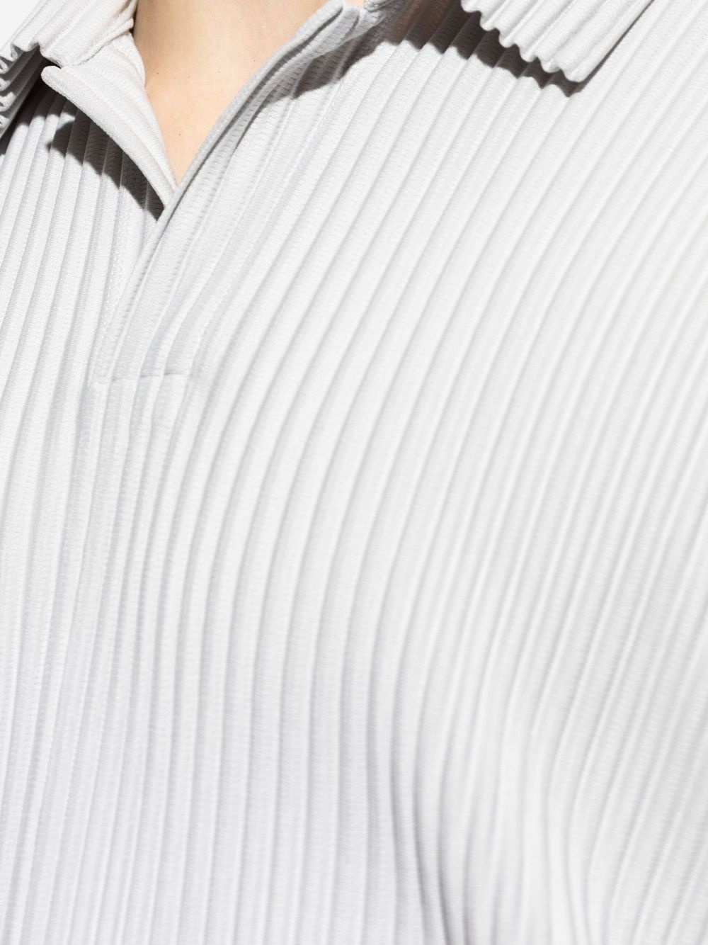 plissé-effect polo shirt - 5