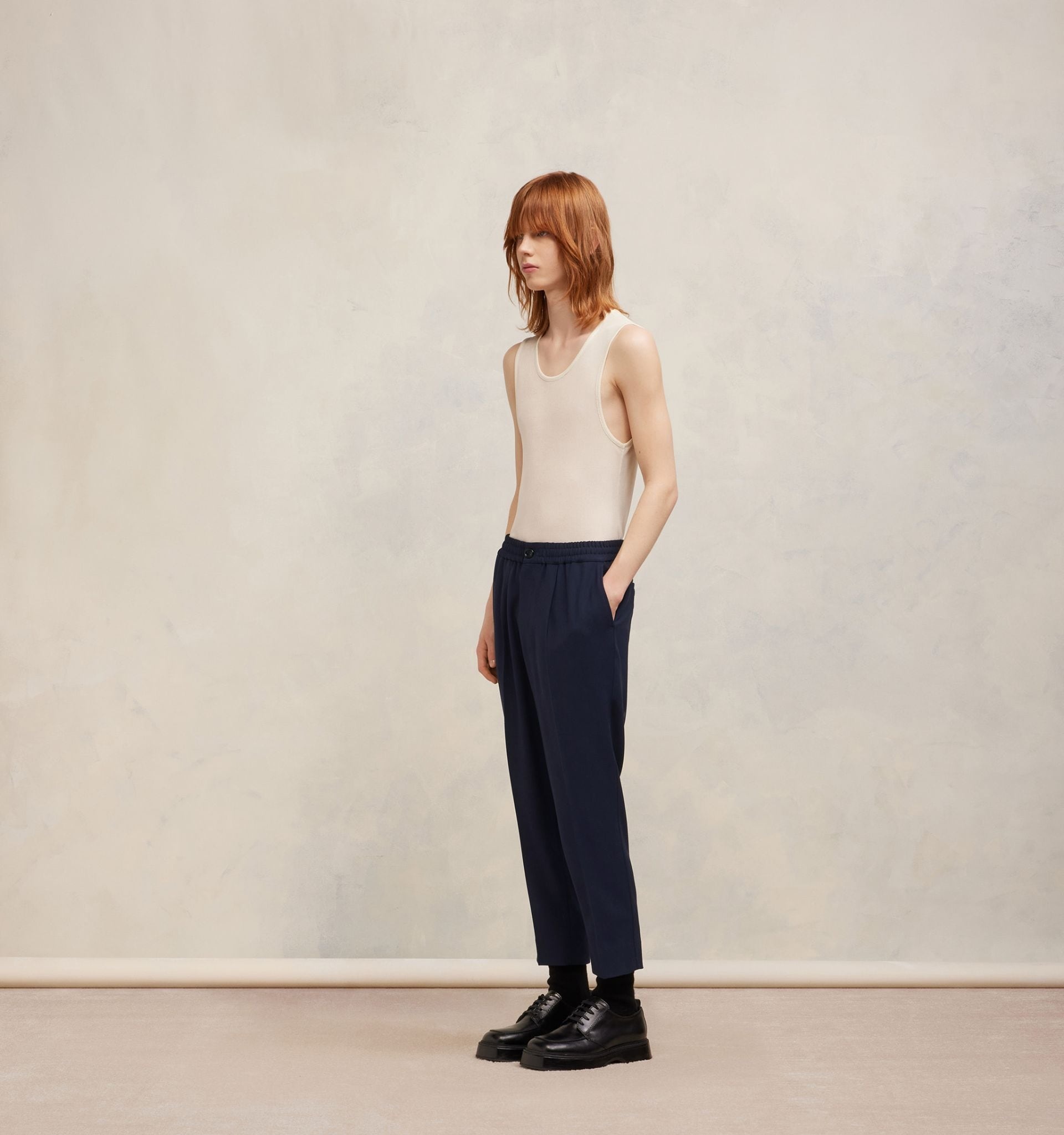 Elasticated Waist Cropped Fit Trousers - 4