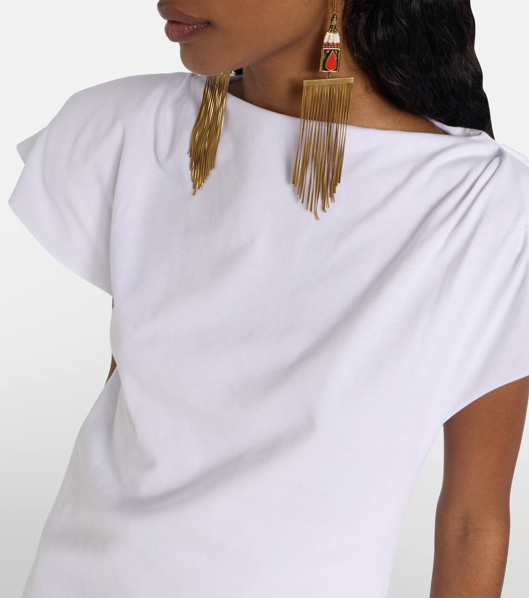 Sebani asymmetric cotton T-shirt - 4