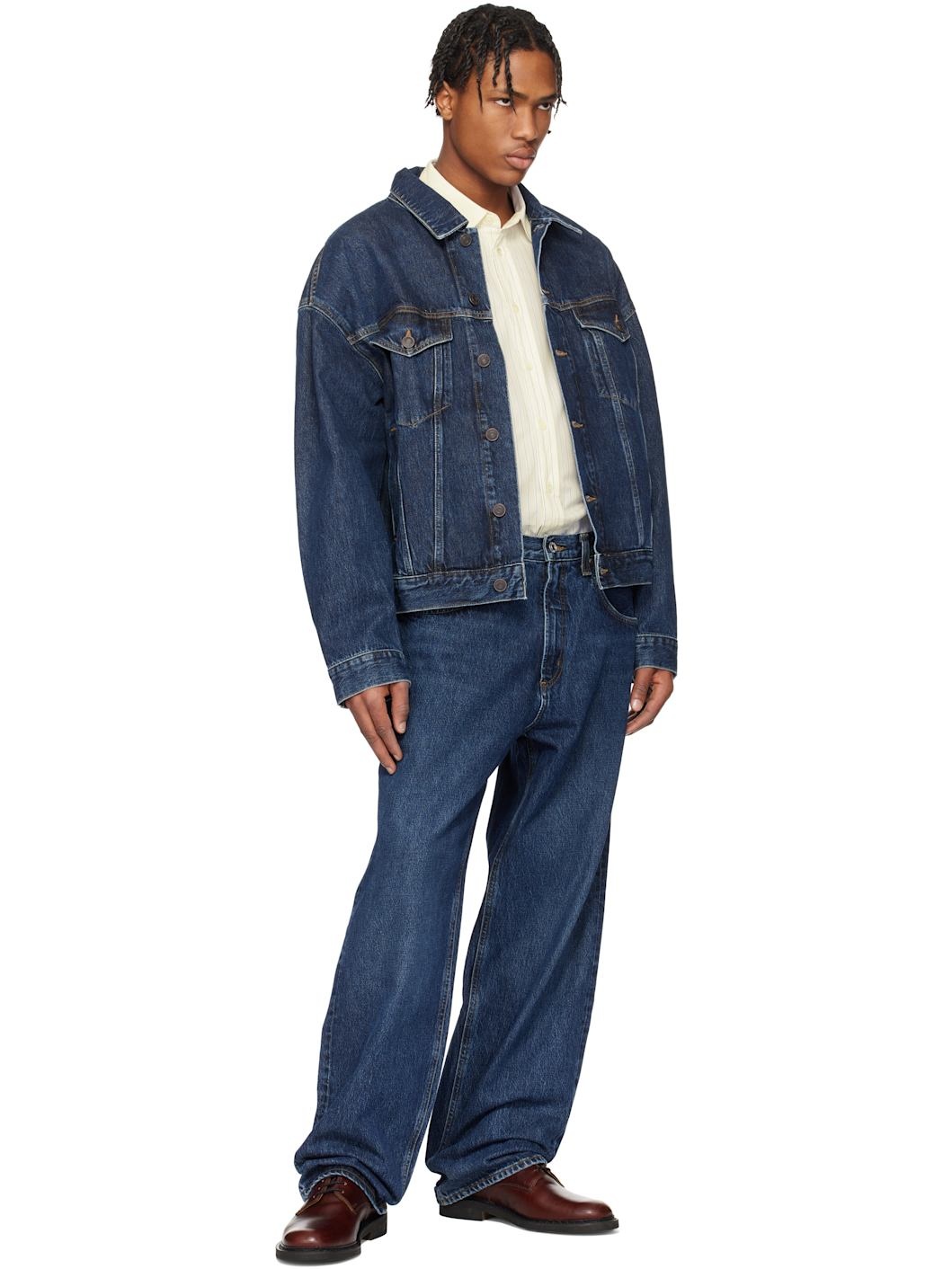 Blue Stephano Denim Jacket - 4