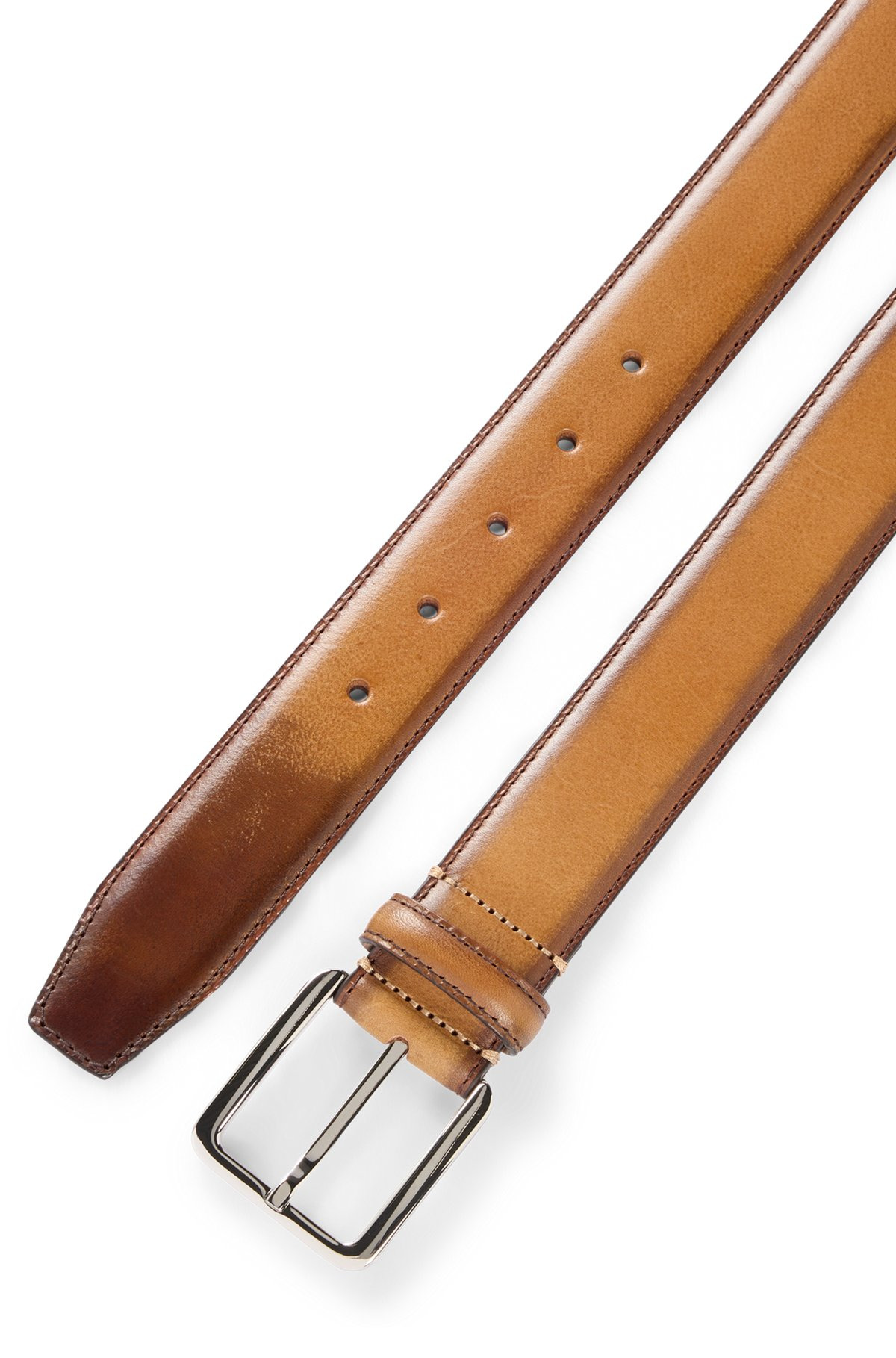 ITALIAN-LEATHER HOLDALL WITH CONTRAST STITCHING - 3