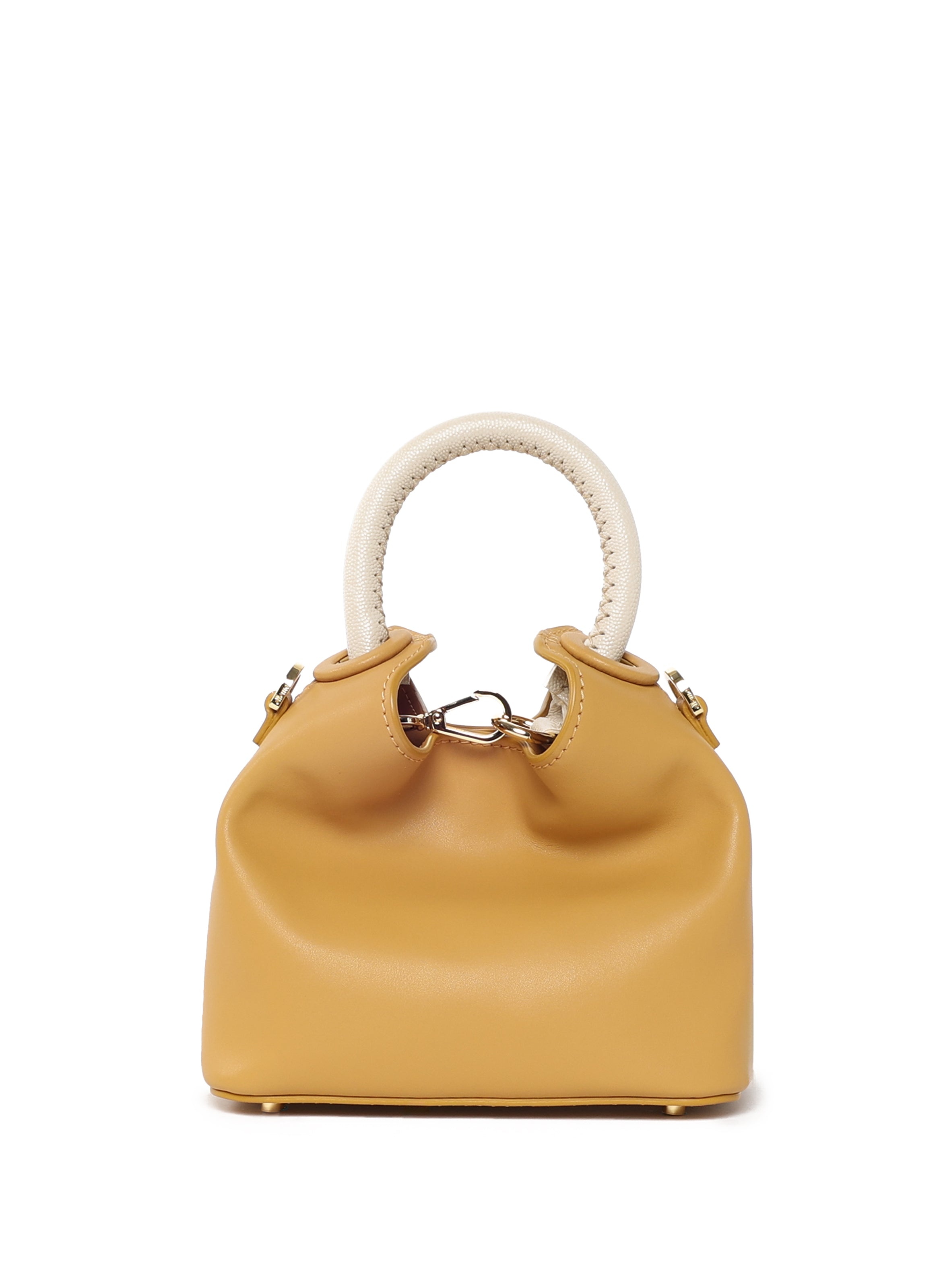 Madeleine Leather Mustard/Caviar Beige - 1