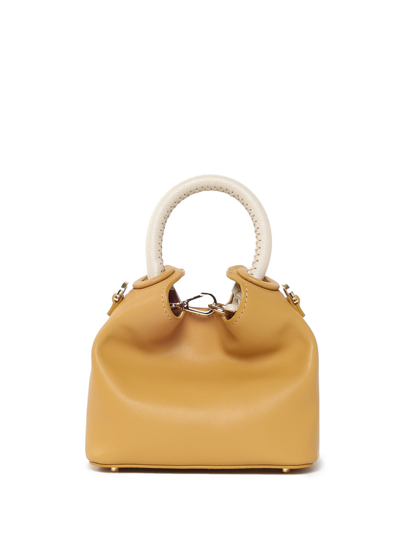 Madeleine Leather Mustard/Caviar Beige 1